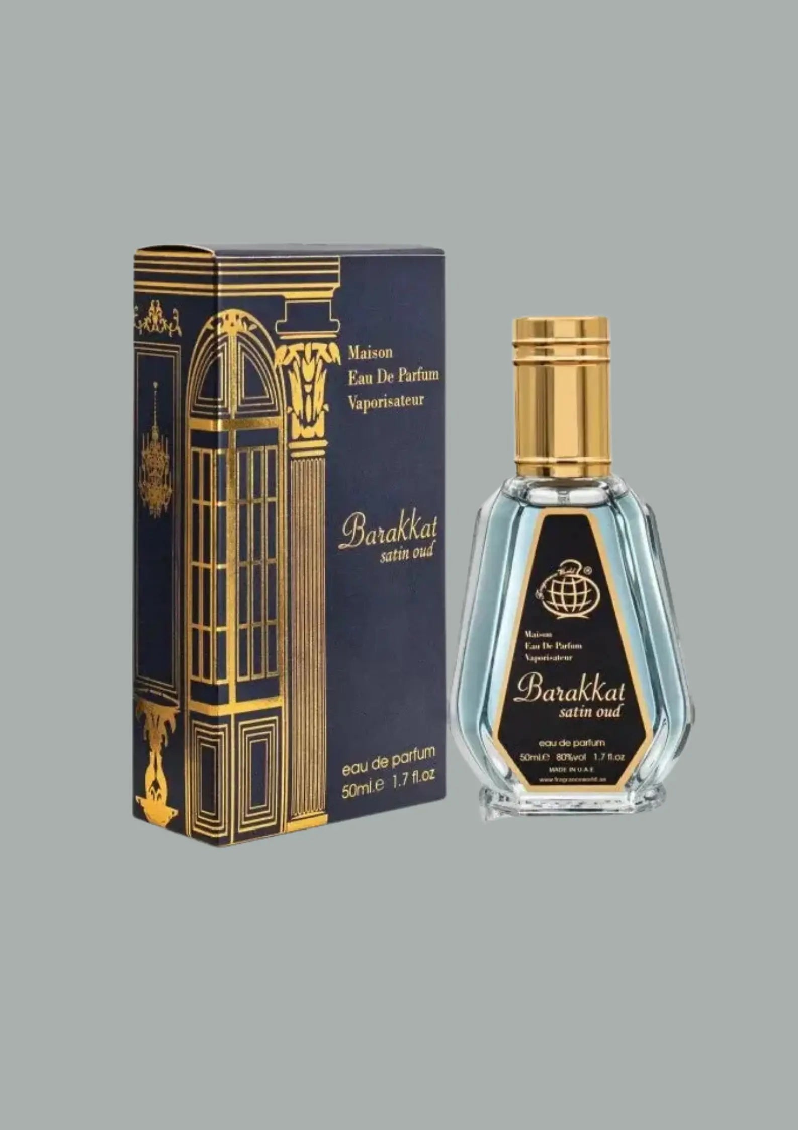 Eau de Parfum Barakkat Satin Oud - Fragrance World 50 ML Inspiration : Oud Satin Mood - Maison Francis Kurkdjian