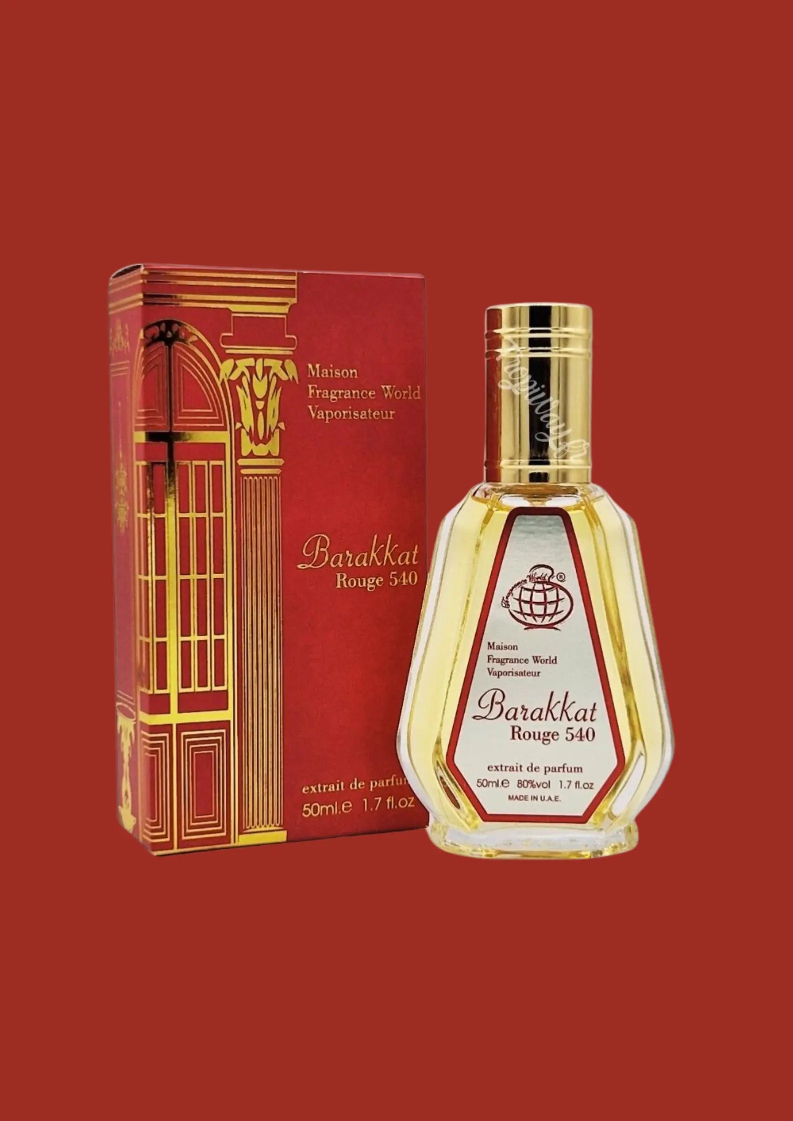 Extrait de Parfum Barakkat Rouge 540 - Fragrance World 50 ML PDS SHOP