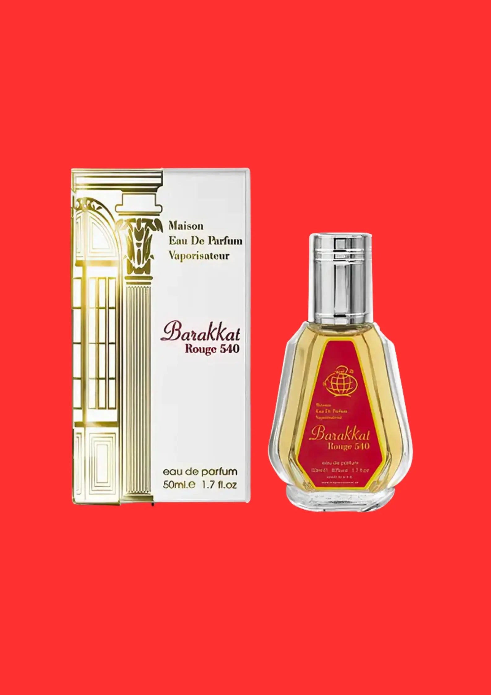 Eau de Parfum Barakkat Rouge 540 - Fragrance World 50 ML PDS SHOP