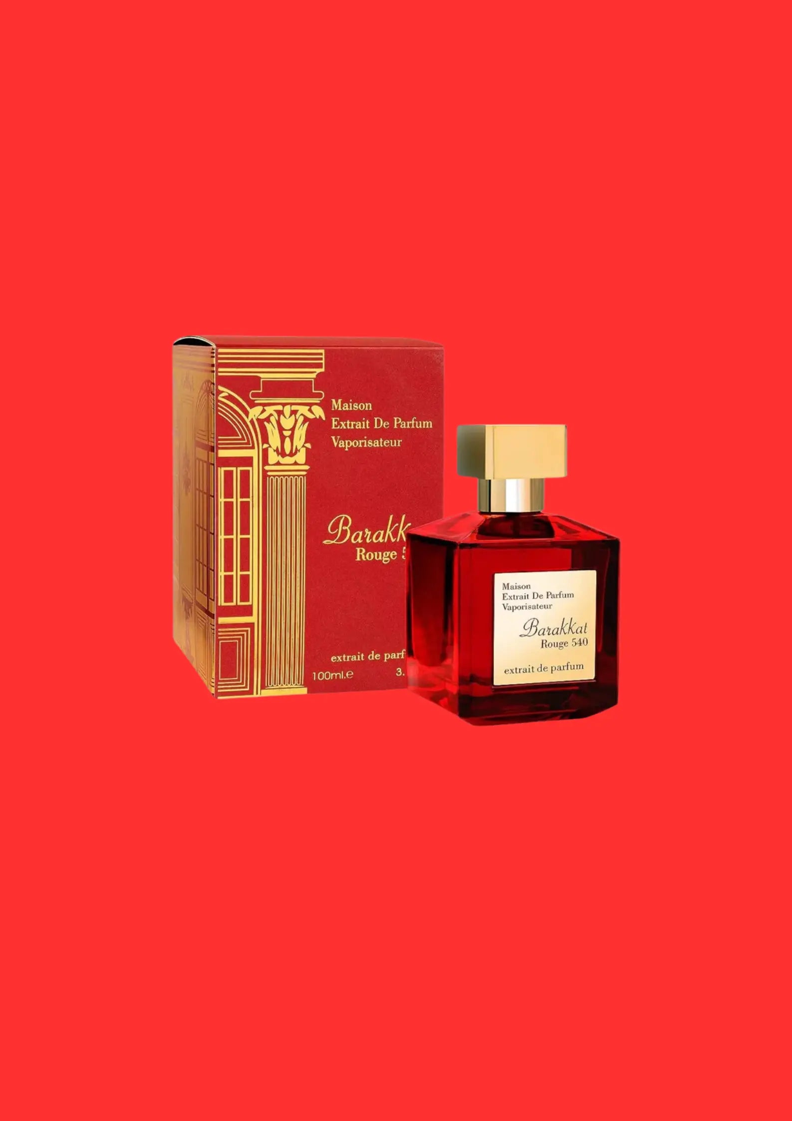 Extrait de Parfum Barakkat Rouge 540 - Fragrance World 100 ML PDS SHOP