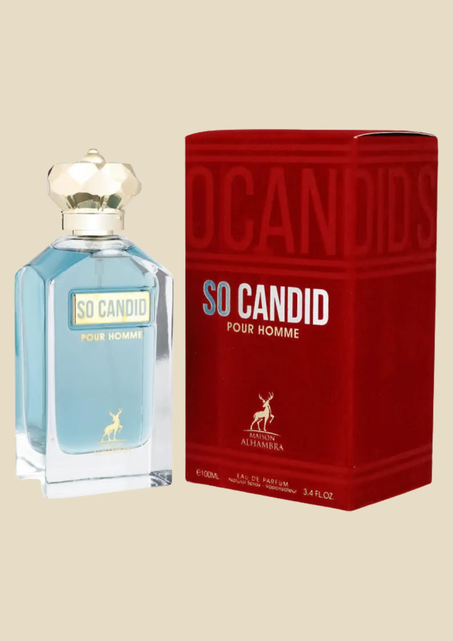 Eau de parfum So Candid Pour Homme - Maison Alhambra 100 ML Inspiration : Scandal pour Homme - Jean Paul Gautier