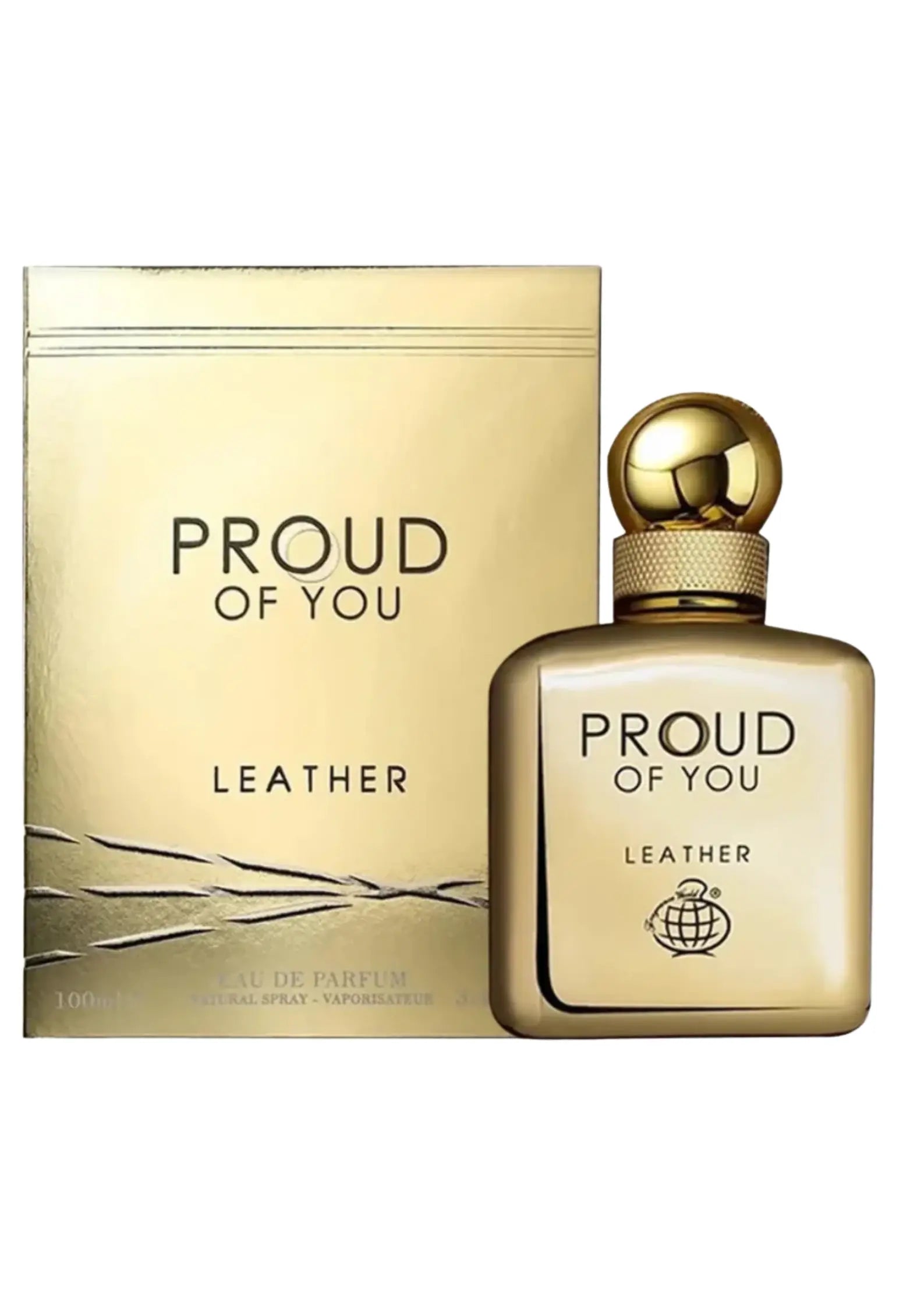 Eau de Parfum Proud Of You Leather - Fragrance World 100 ML Inspiration :Stronger With You Leather - Giorgio Armani