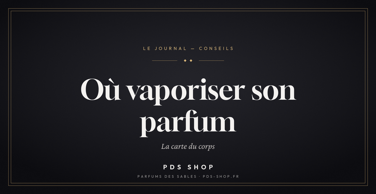 Où vaporiser son parfum ? La carte des bons points