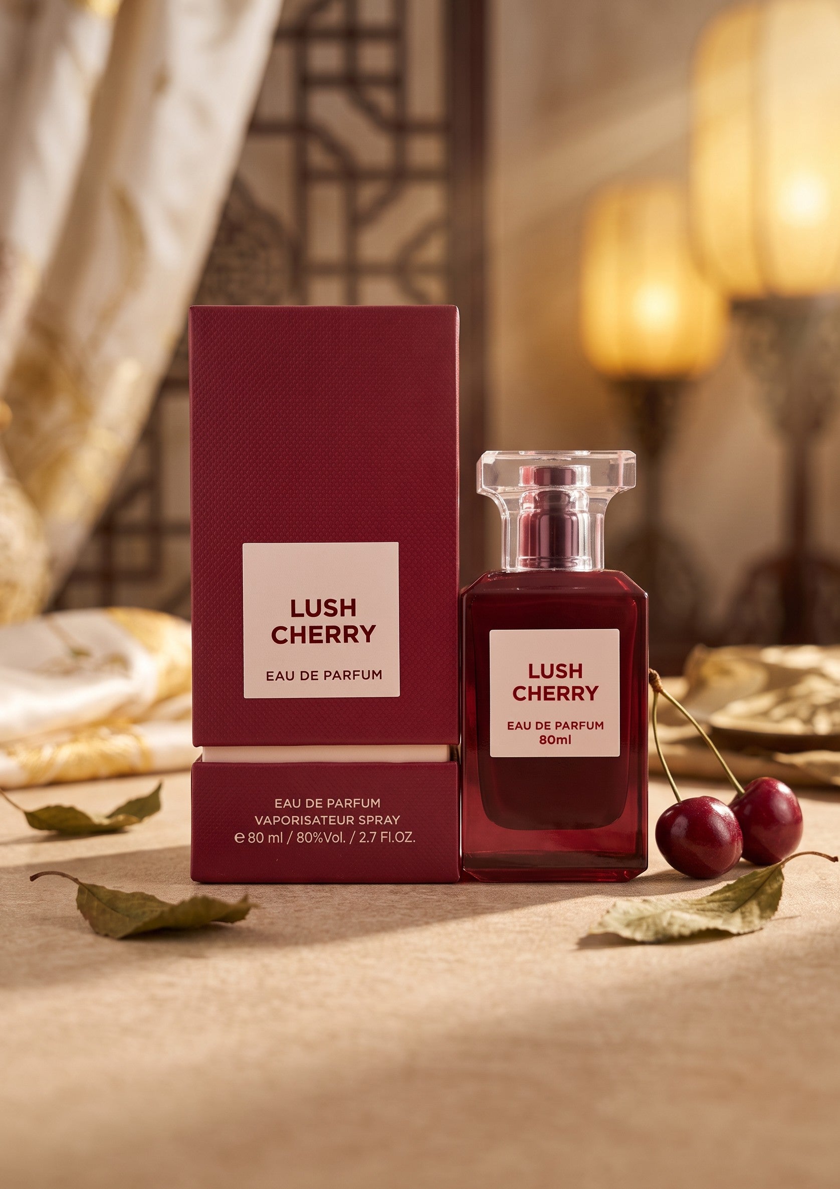 Eau de Parfum Lush Cherry - Fragrance World 80 ML