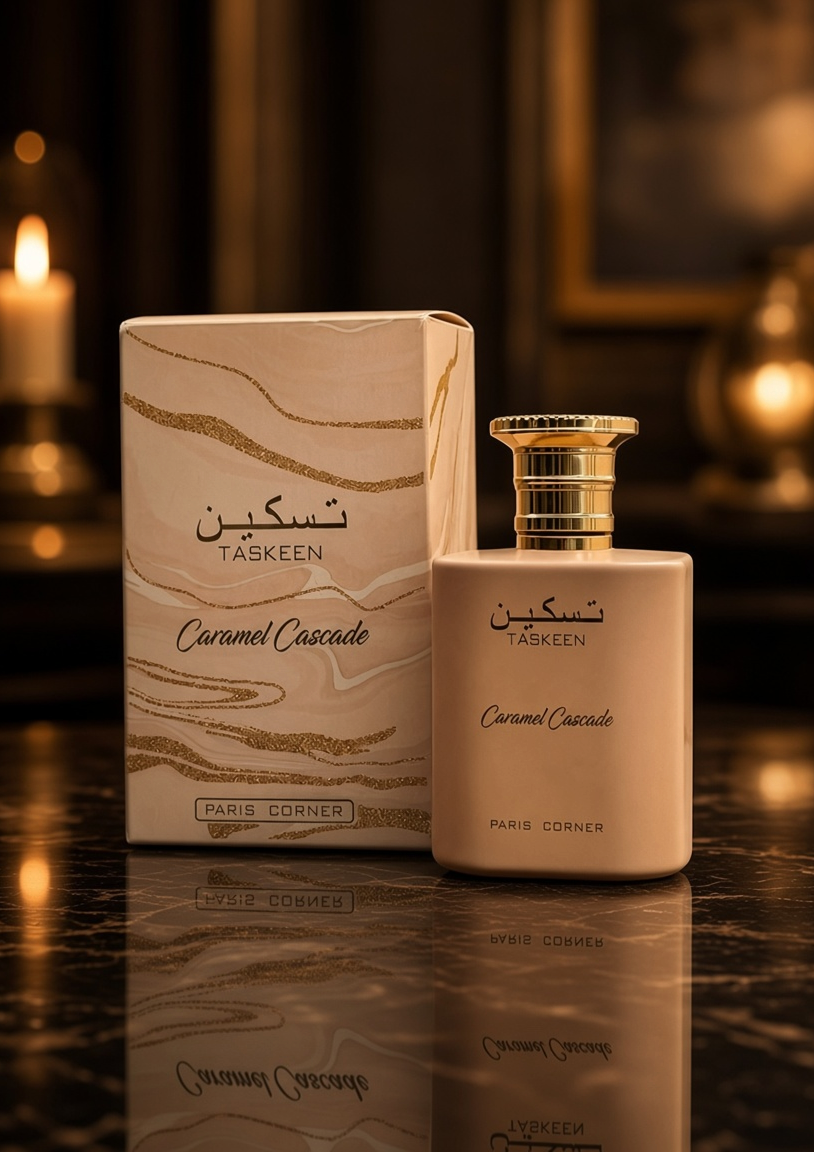 Eau de Parfum Taskeen Caramel Cascade - Paris Corner 100 ML