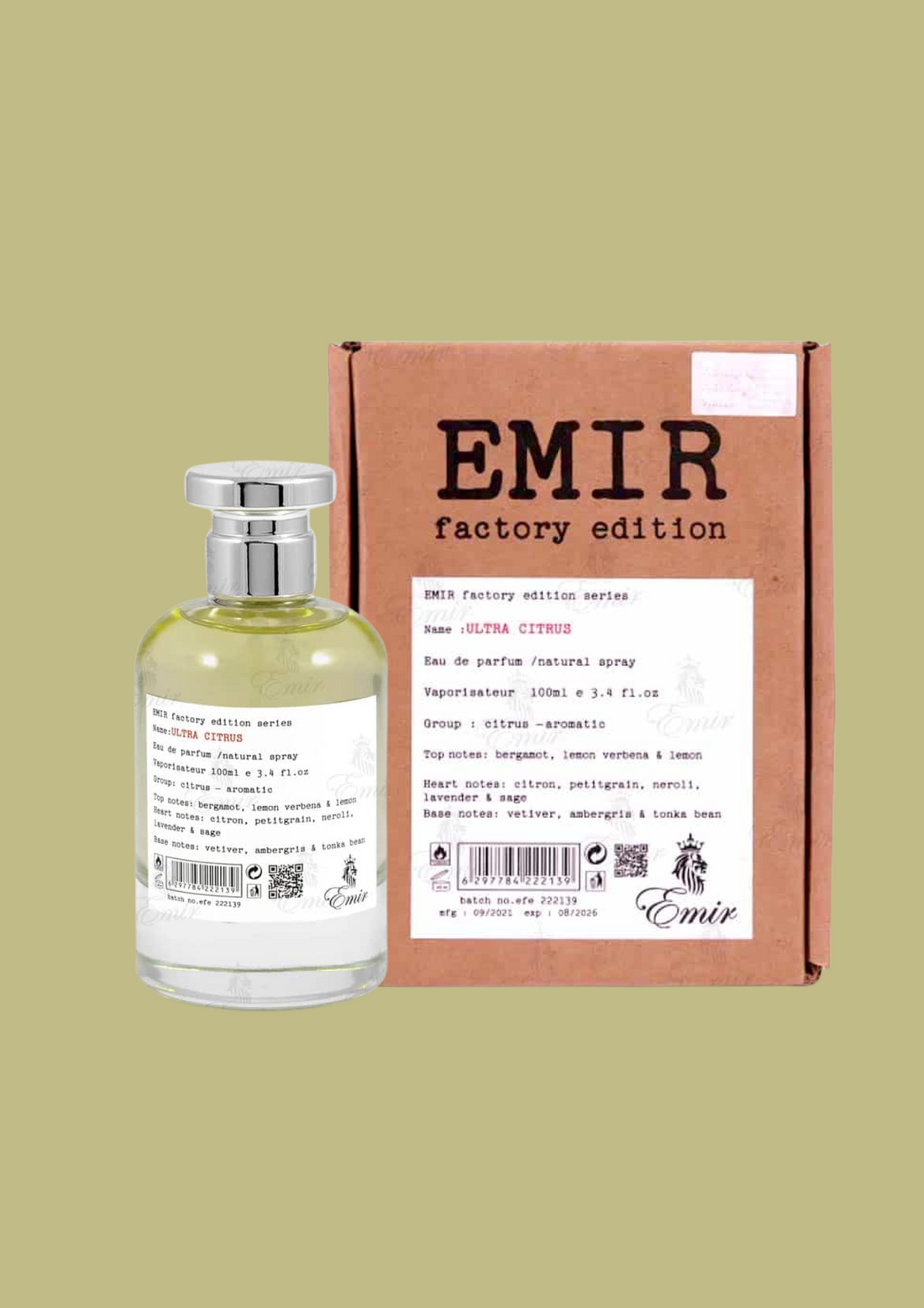 Eau de parfum Ultra Citrus - Emir 100 ML