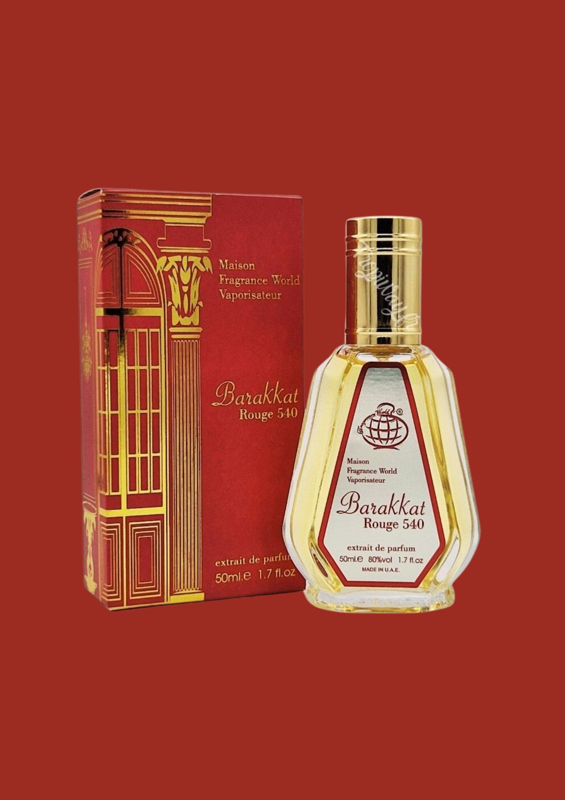 Extrait de Parfum Barakkat Rouge 540 - Fragrance World 50 ML