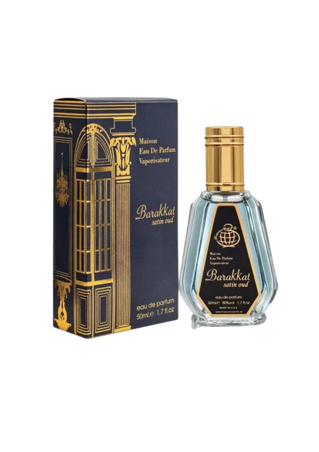 Eau de Parfum Barakkat Satin Oud Fragrance World 50 ML - PDS SHOP
