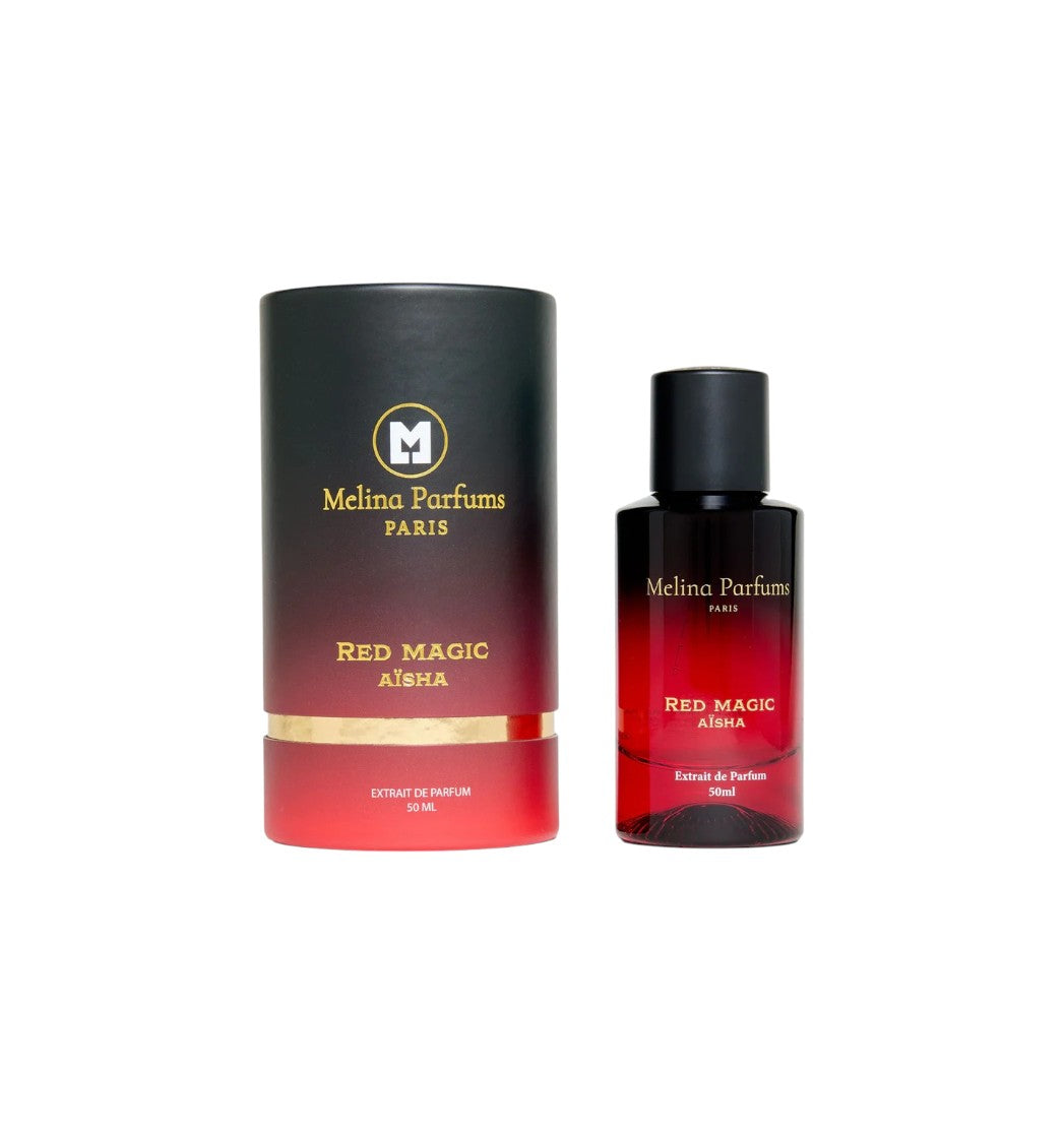 Extrait de parfum RED MAGIC AISHA Collection Melina Parfums 50 ML - PDS SHOP