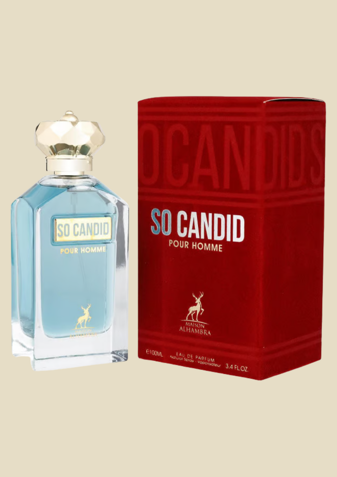 Eau de parfum So Candid Pour Homme - Maison Alhambra 100 ML