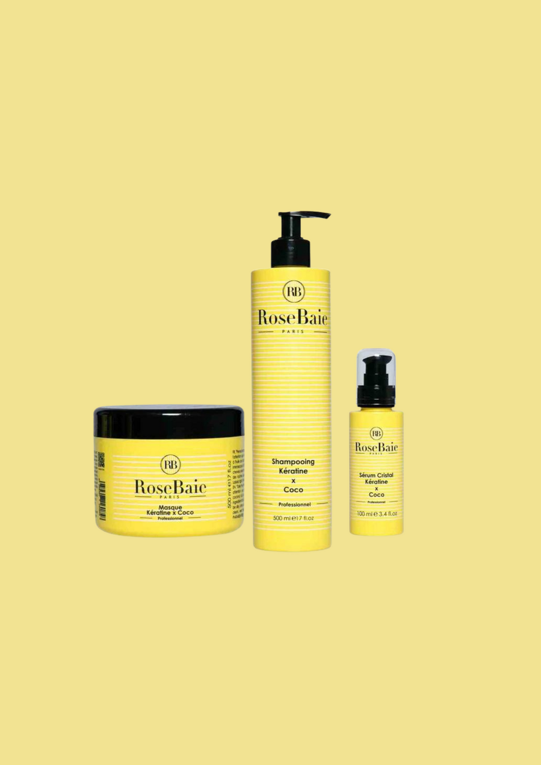 ROSE BAIE - Trio coco shampoing masque & sérum