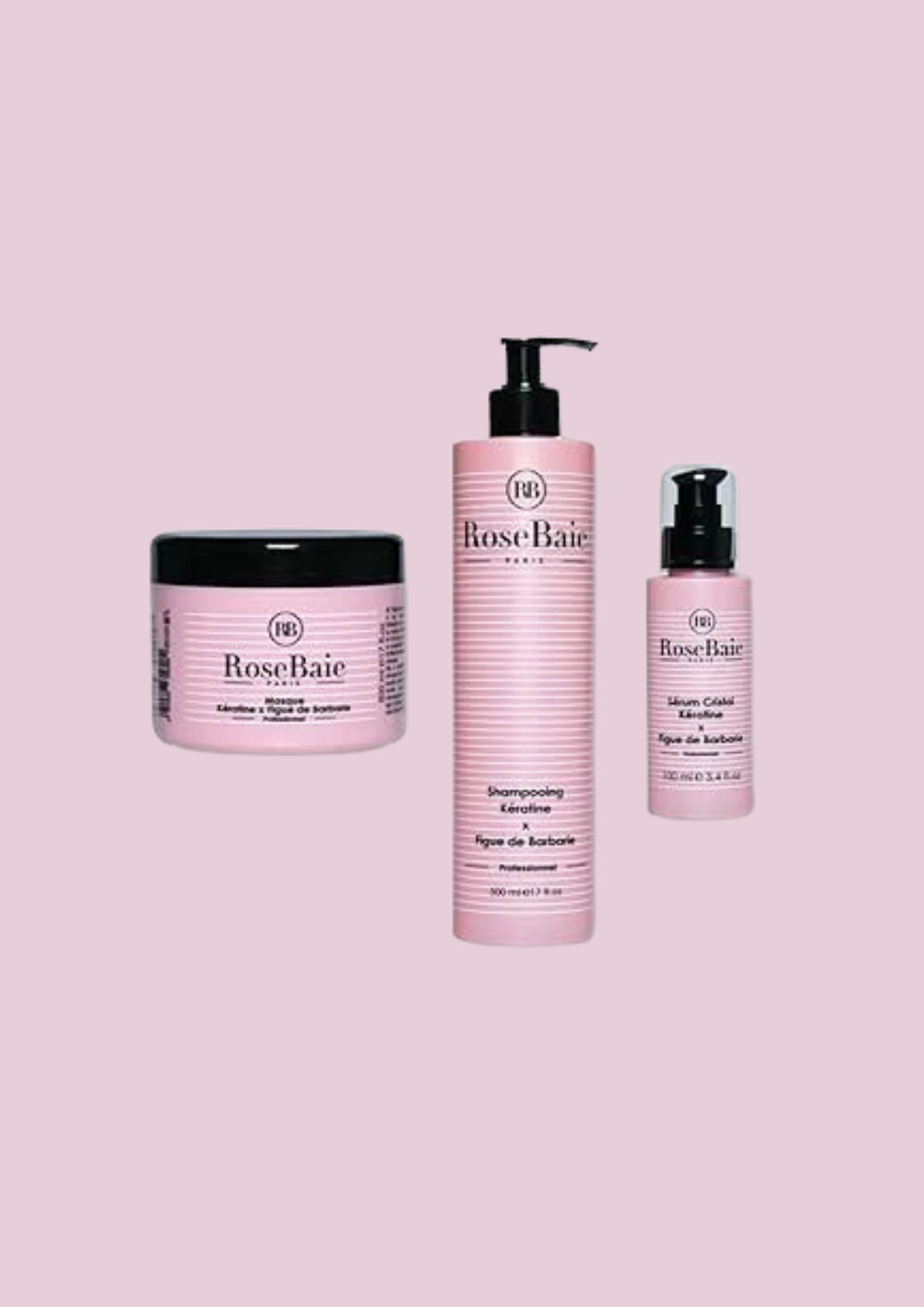 ROSE BAIE - Trio figue de barbarie shampoing masque &amp; sérum