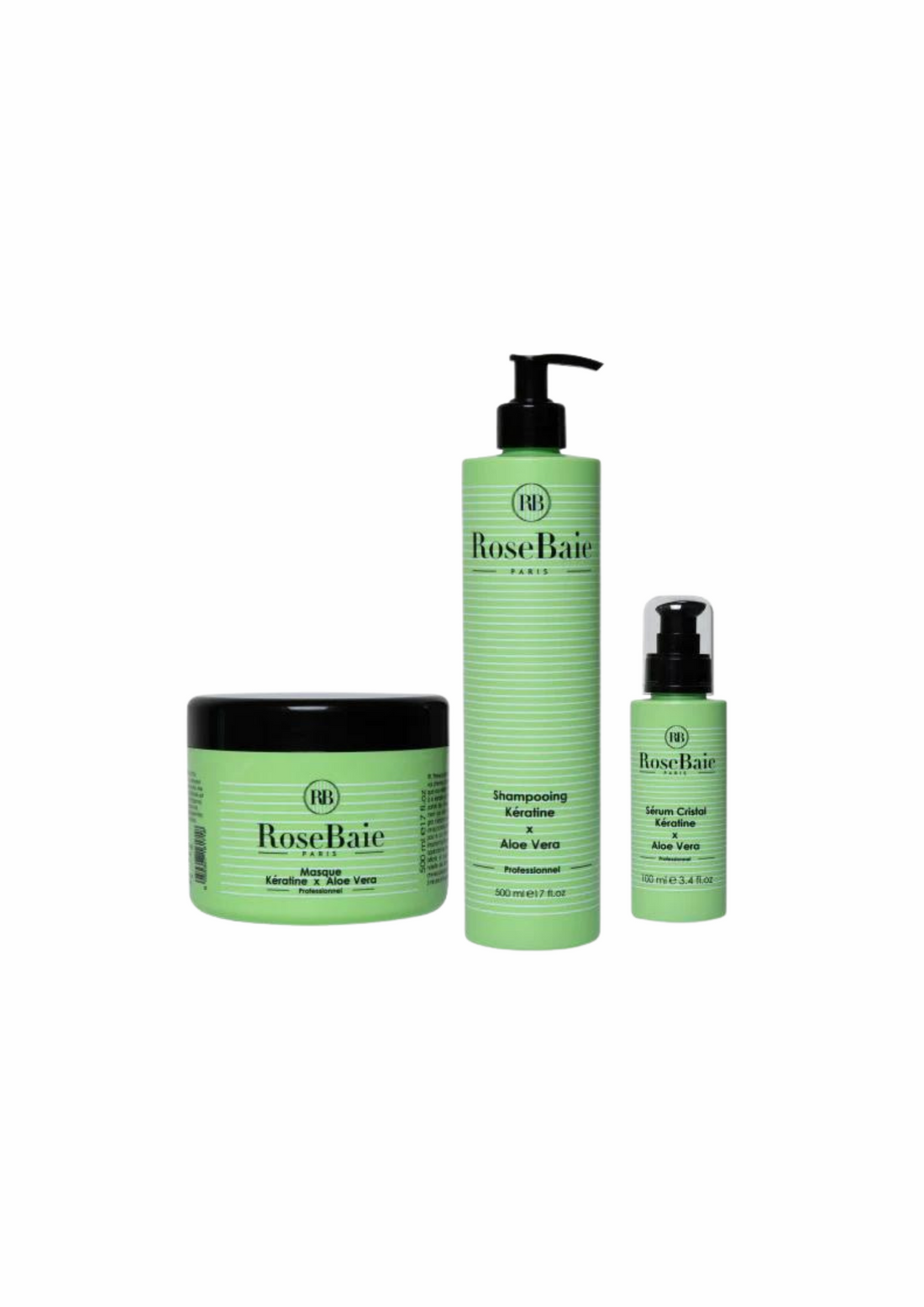 ROSE BAIE Trio aloe vera shampoing masque &amp; sérum - PDS SHOP