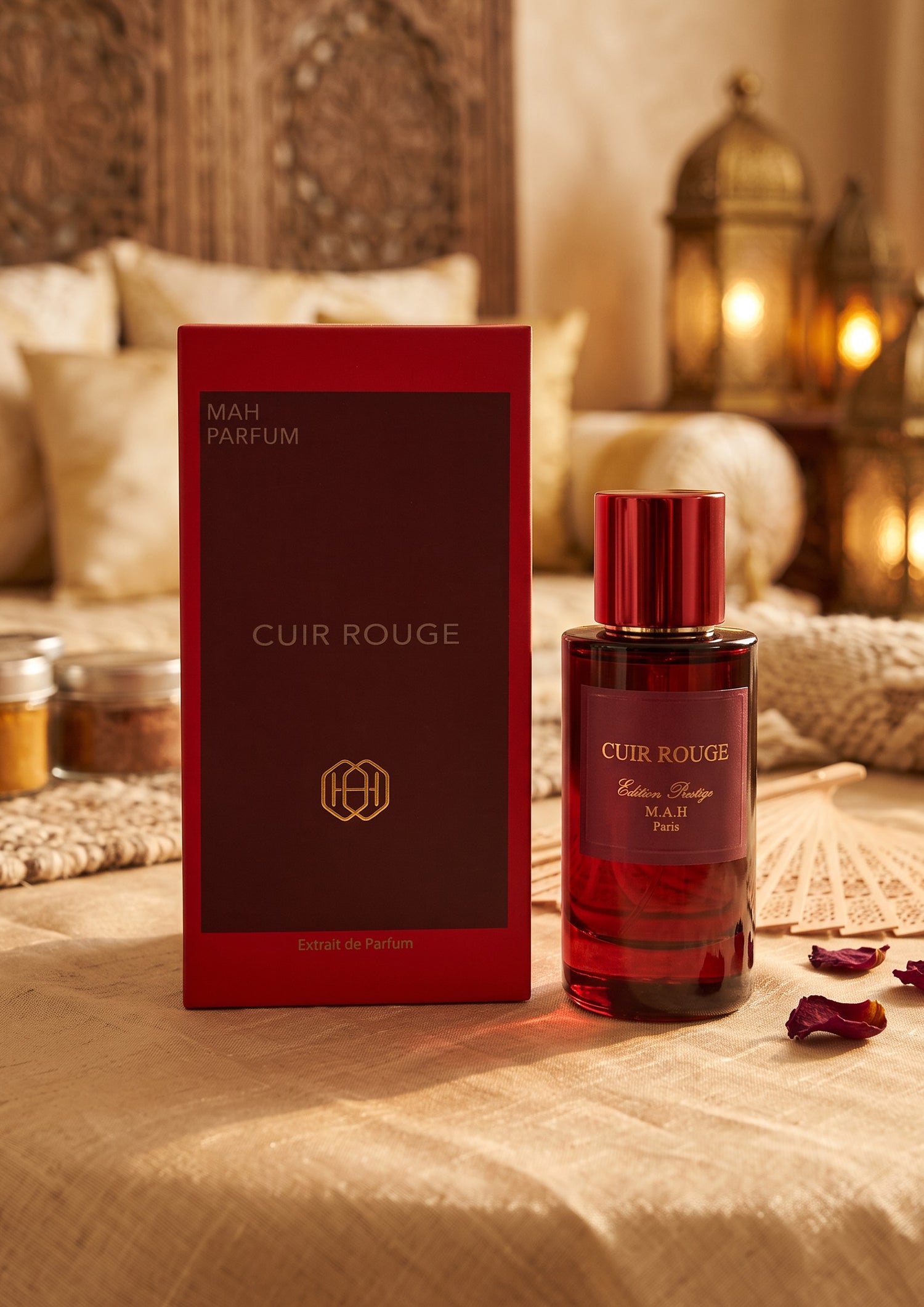 Extrait de parfum Cuir rouge - MAH 50 ML