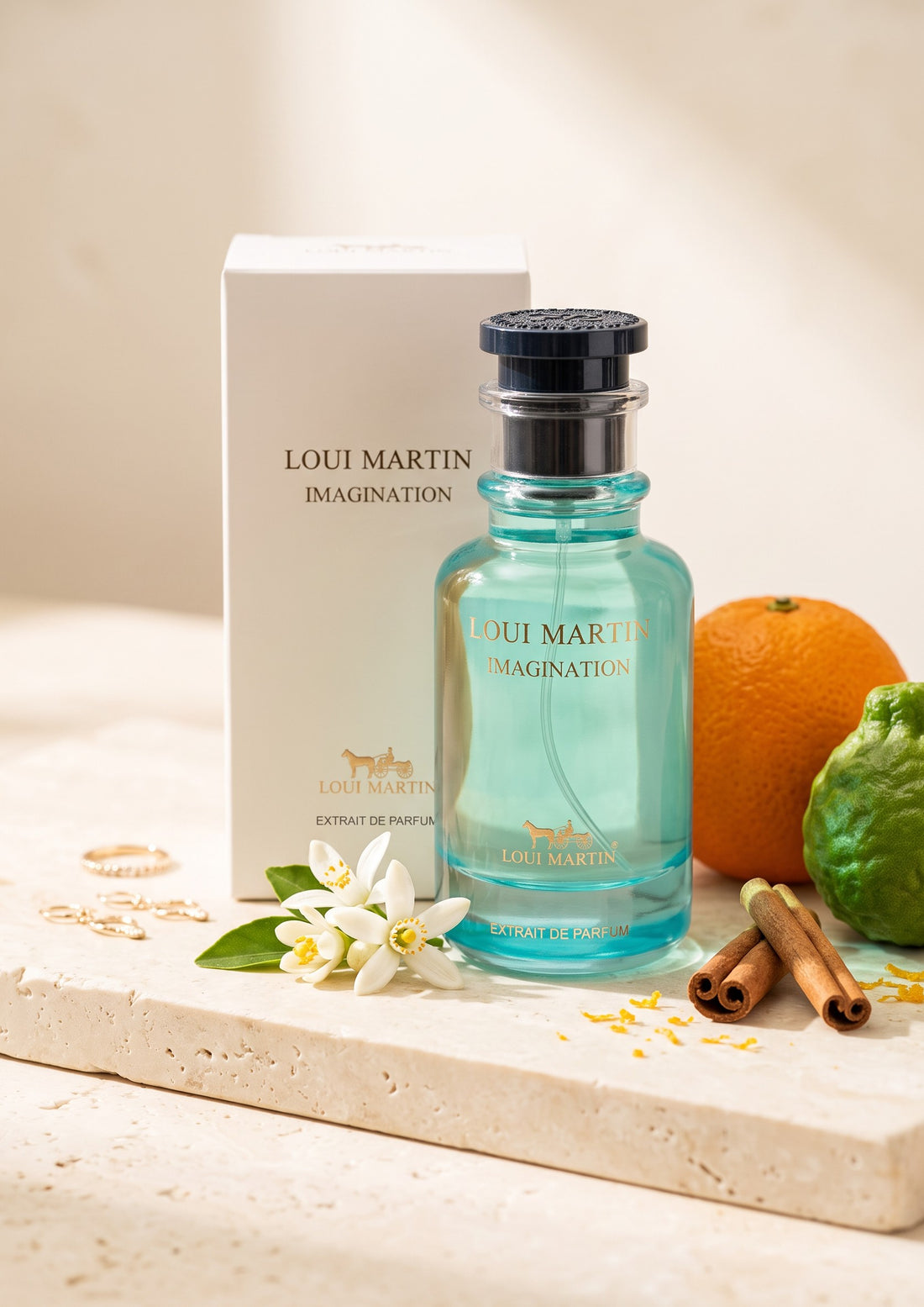 Flacon de parfum PDS SHOP Loui Martin Imagination avec boîte, agrumes, fleurs d&