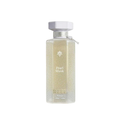 Flacon de parfum PDS SHOP Pearl Musk 100ml au design nacré élégant avec bouchon blanc et détails dorés
