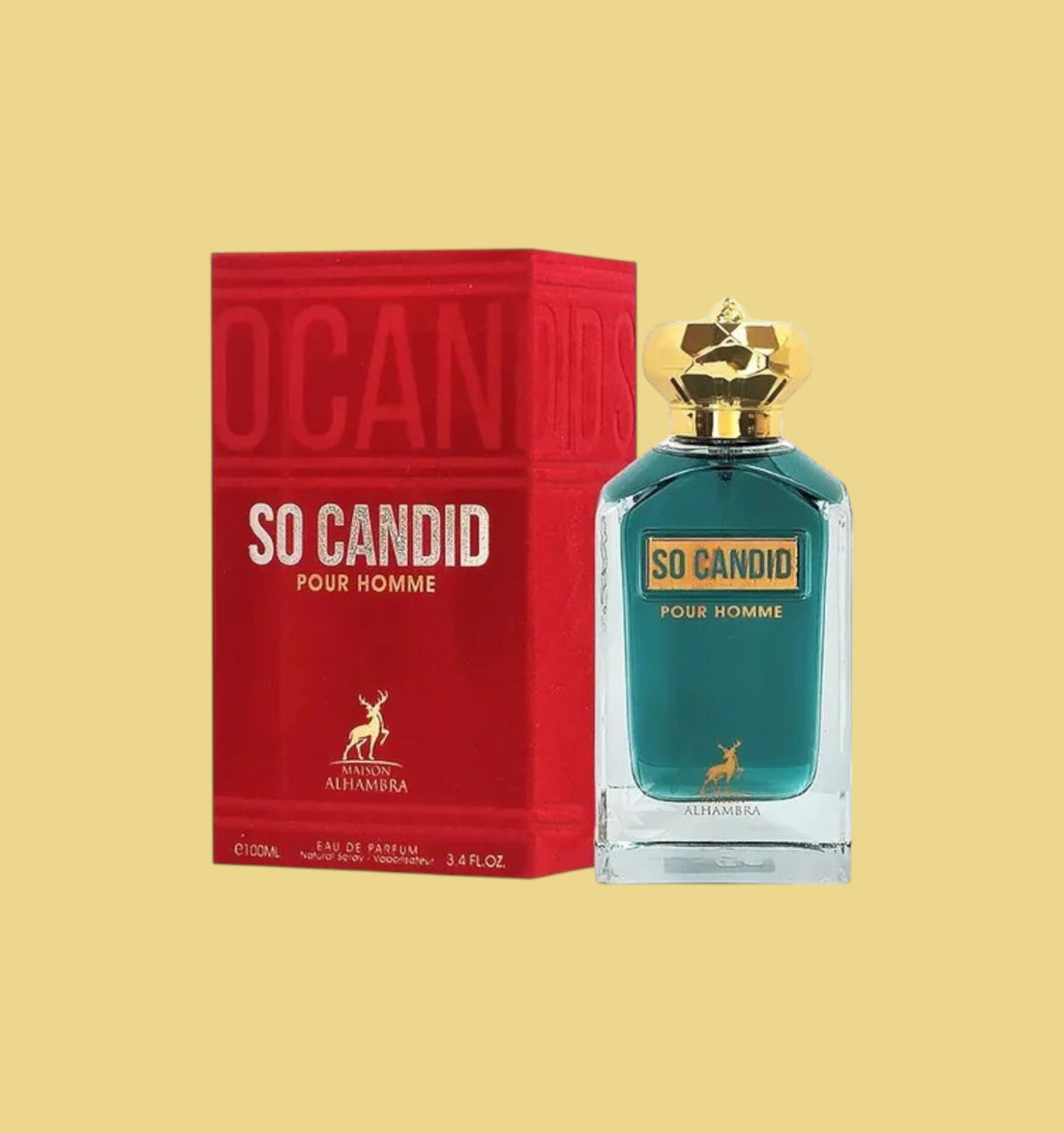 Eau de Parfum So Candid Pour Homme - Maison Alhambra 100 ML