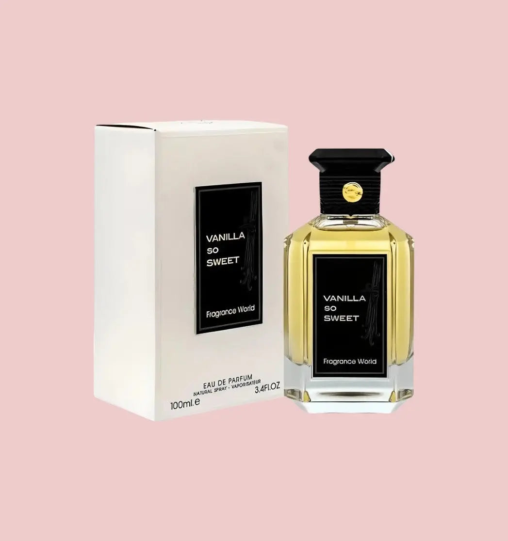 Eau de Parfum Vanilla So Sweet - Fragrance World 100 ML Inspiration : Spiritueuse Double Vanille - Guerlain